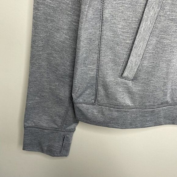 ABERCROMBIE & FITCH Mens Heather Gray 1/4-Zip Performance Sweatshirt Sz M - Picture 3 of 12